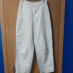 Zara Women's Light Gray Wide Leg Pants